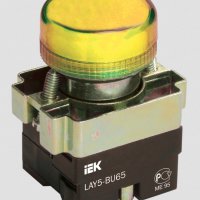 Лампа индикаторная IEK LAY5-BU65 желтый (20)