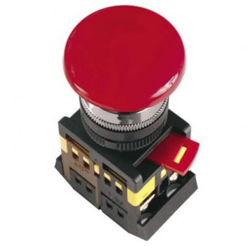 Кнопка IEK AEAL-22 Гриб 1з+1р фиксируемая 220В красный (10)