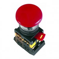 Кнопка IEK AEА-22 Гриб 1з+1p 220В красный (10)