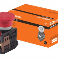 Кнопка TDM AE-22 Гриб d22мм 1з+1р фиксируемая 230В красный (10)