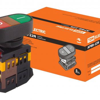 Кнопка двойная TDM APВВ-22N I-O 1з+1р 220В (10)