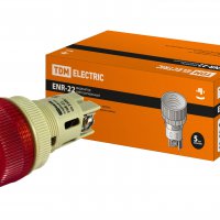 Лампа индикаторная TDM ENR-22 красный 220В (10)