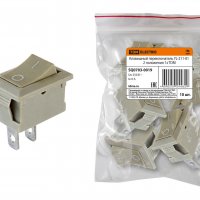 Выключатель TDM YL-211-01 1з вкл-выкл серый (10)