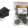 Выключатель TDM YL-211-05 1з вкл-выкл чёрный (10)