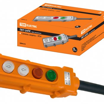 Пост кнопочный TDM ПКТ-20ПС 4кнопки IP54 (32)
