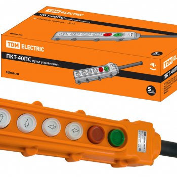 Пост кнопочный TDM ПКТ-40ПС 6кнопок IP54 (28)