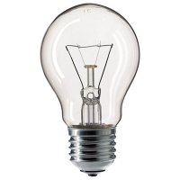 Лампа накаливания A55 40Вт прозрачная Philips (10/120)