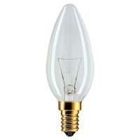 Лампа накаливания свеча 60Вт Е14 прозрачная Philips (10/100)
