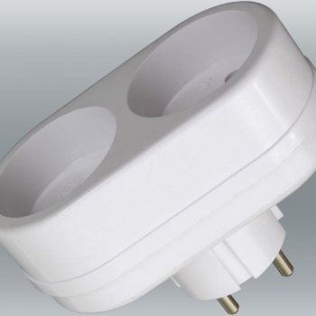 Двойник Toker 2T 10A белый (50)