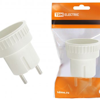 Переходник TDM 6А белый (30)