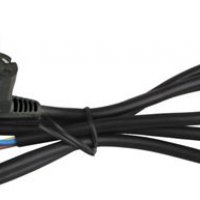 Шнур с вилкой Volsten S-LR2 1,5м угловая черный с/з ПВС 3*1 (50)