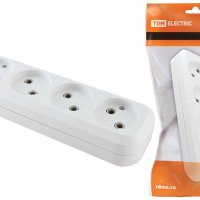 Колодка TDM 4гн 10А без заземления белый (20)