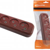 Колодка TDM 4гн 10А без заземления бук (20)