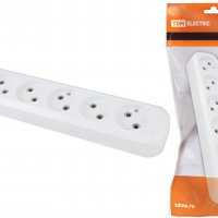 Колодка TDM 6гн 10А без заземления белый (14)