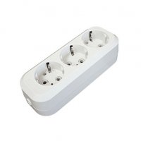 Колодка Пересвет 3гн с заземлением 10А (50)