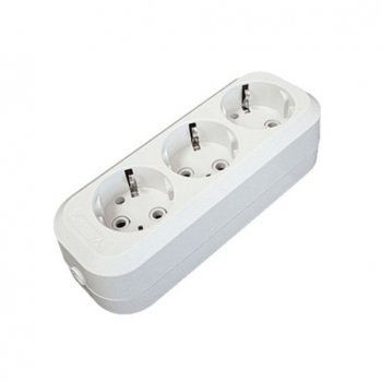 Колодка Пересвет 3гн с заземлением 10А (50)