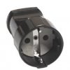 Штепсельное гнездо Универсал 16А с заземлением чёрный (20)
