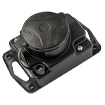 Колодка каучук Светоприбор 1гнездо с заземлением IP44 16А (54)