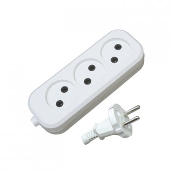 Удлинитель 3гнезда  5м без заземления ШВВП 1300Вт 2x0.75мм² Универсал У6-639 (50)*