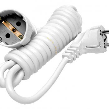 Удлинитель-шнур 1гнезда 3м без заземления ПВС 1320Вт 2x0.75мм² Универсал Премиум УШ-6 (50)