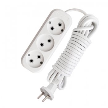 Удлинитель 3гнезда 10м без заземления ПВС 2300Вт 2x1мм² Универсал Премиум E-203 (25)