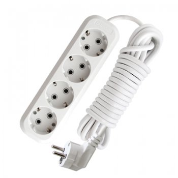 Удлинитель 4гнезда 7м с заземлением ПВС 2300Вт 3x1мм² Универсал Премиум E-304 (30)