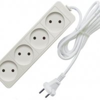 Удлинитель 4гнезда 10м без заземления ПВС 1300Вт 2x0.75мм² Союз (20)