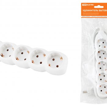 Удлинитель 5гнёзд 5м с заземлением ПВС 3500Вт 3x1мм² TDM (20)