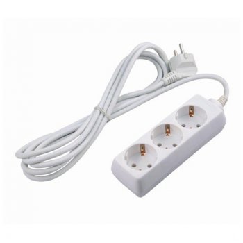 Удлинитель 3гнезда  5м с заземлением 3500Вт 3x1мм² Volsten (20)*