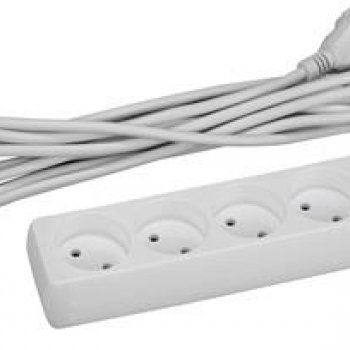 Удлинитель 4гнезда 3м без заземления ПВС 2200Вт 2x1мм² Эра (20)
