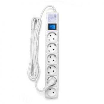 Сетевой фильтр Power Cube 6 гнёзд 5м 3х1мм2 3500Вт белый (1/24)