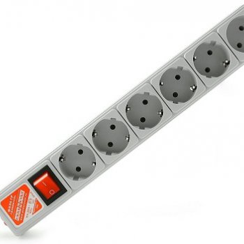 Сетевой фильтр Power Cube B 6гнёзд 3м 2200Вт серый (20)