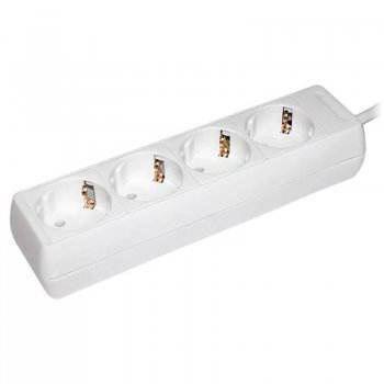 Удлинитель 4гнезда 5м с заземлением ПВС 3500Вт 3x1мм² IEK У04 (10)