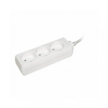 Удлинитель 3гнезда 3м без заземления ПВС 2200Вт 2х0.75мм² IEK У3 (12)