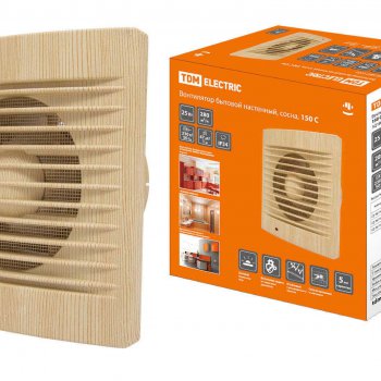 Вентилятор TDM настенный 150С сосна (10)