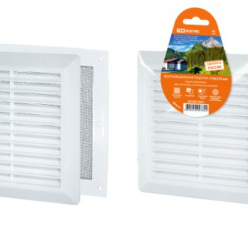 Решетка 175х175 белая разъемная наклонные жалюзи сетка TDM (5)