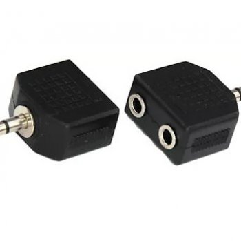 Переходник шт 3.5 mm - 2 гн 3.5 mm Rexant (50)