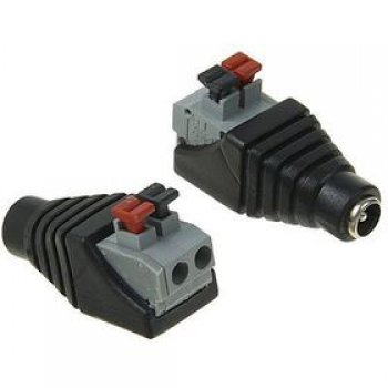 Разъем питания гнездо 2.1х5.5 мм зажим Rexant блистер (50)