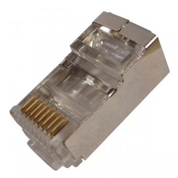 Коннектор 8р8с (RJ-45) экран (100/5000)