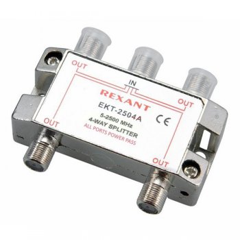 Делитель Rexant 4TV 5-2500Mhz Спутник (10/100)