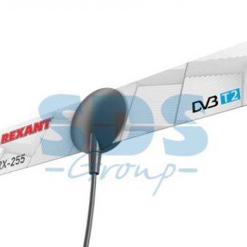 Антенна комнатная пассивная Rexant RX-255 DVB-T2 присоска (20)