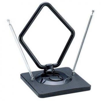 Антенна комнатная активная Сигнал SAI 975 DVB-T2 МВ+ДМВ (усы 1 метр, кабель 3 метра, регулировка уровня сигнала)