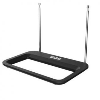 Антенна комнатная пассивная Сигнал SPI 617 МВ+ДМВ (усы 1 метр, кабель 3 метра) черный