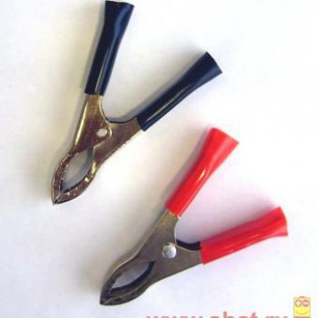 Зажим "крокодил" 5А черный (100)