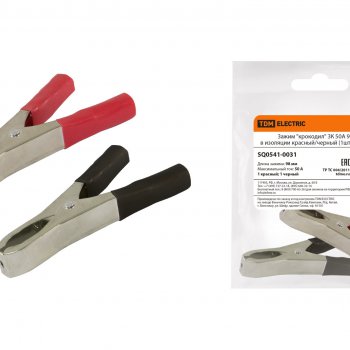 Зажим "крокодил" 50А 98мм (2шт/уп) TDM