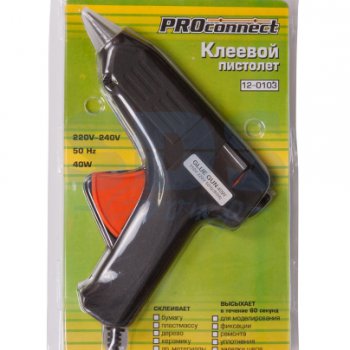 Пистолет клеевой  40Вт 11мм Proconnect (36)