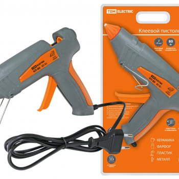 Пистолет клеевой  80Вт 11мм TDM (50)