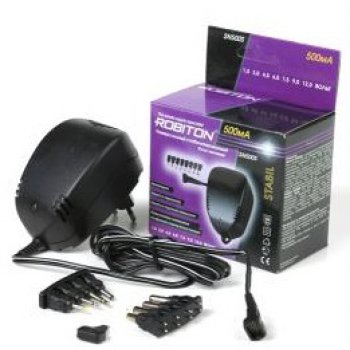 Блок питания стаб. Robiton SN500S (500mA, 1.5-12V) (20)