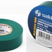 Изолента Safeline 19мм х 20м зеленый (10/200)