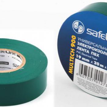 Изолента Safeline 19мм х 20м зеленый (10/200)